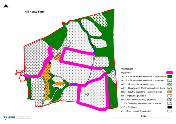 Hill House Farm map