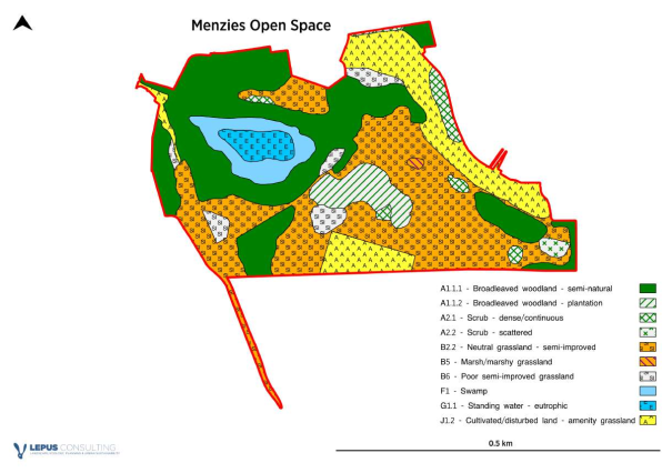 Menzies Open Space map