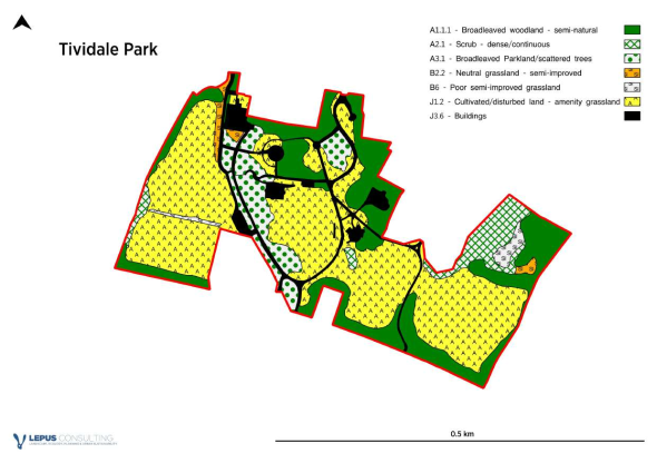 Tividale Park map