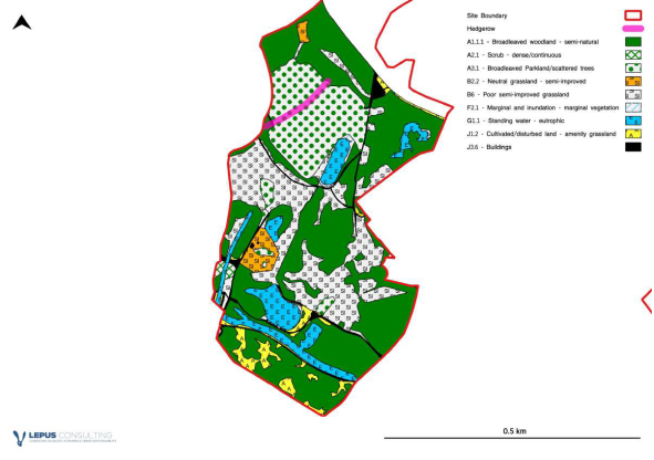 Warrens Hall Park map